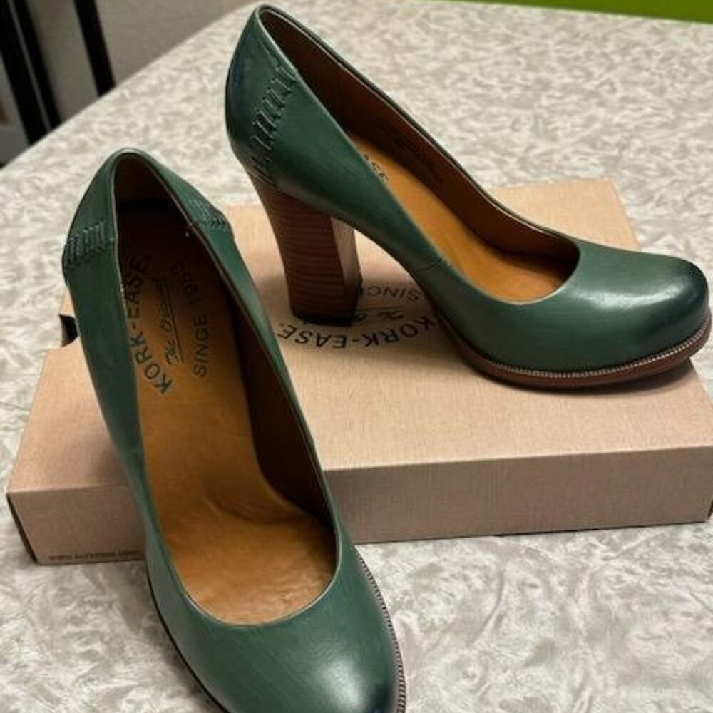 Kork-Ease - Simone Heel, Karakul Green, size 7.5